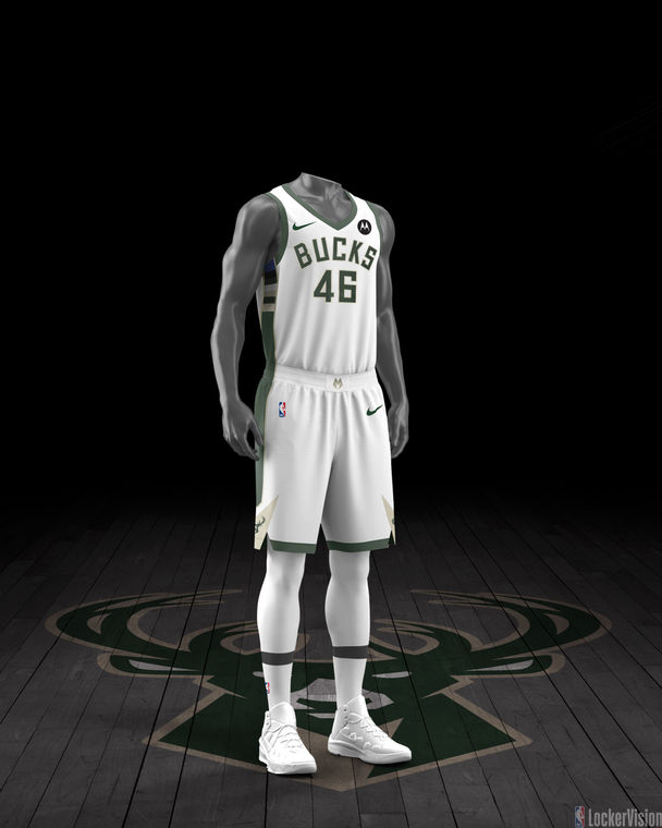 NBA LockerVision - Milwaukee Bucks - Association Edition - Game Outfit